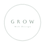 グロウウェブデザインのロゴ(ホワイト)